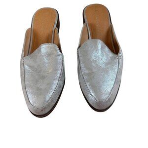Madden Girl Size 8.5M Pointed Classic Toe Gitter Slip On Loafer Silver